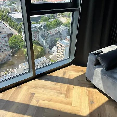 Panorama 21 Floor Hanza Tower 公寓 什切青